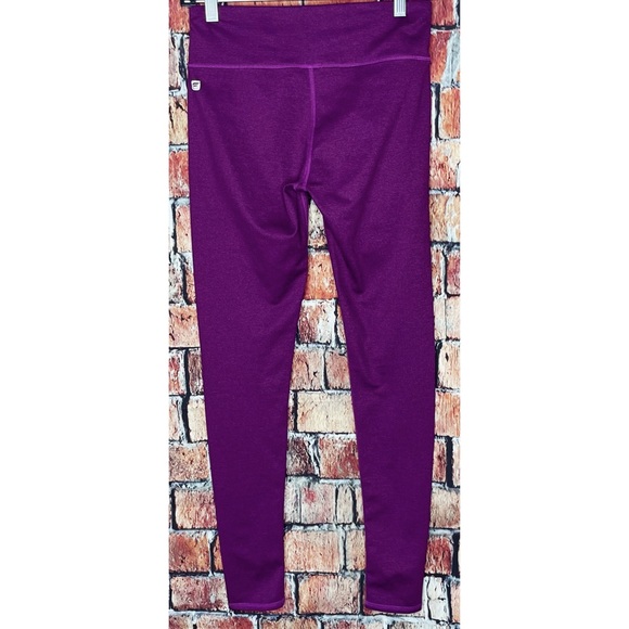 Fabletics Salar Printed Powerhold Leggings Striped XS Purple Stretch - Picture 3 of 5